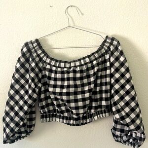 Anthropologie Maeve Gingham SIZE M TOP ONLY